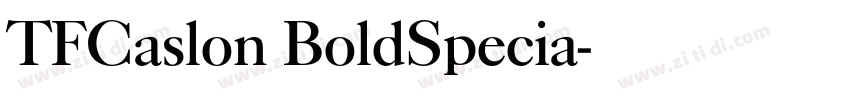 TFCaslon BoldSpecia字体转换